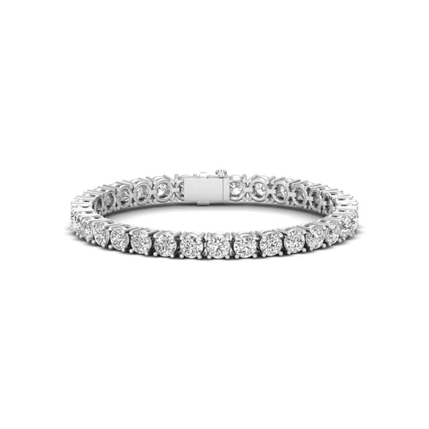 Circling Brilliance - Exquisite Lab Grown Diamond Round Bracelet