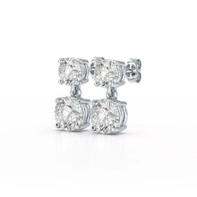 Classic Radiance - 5.10 CT Round Cut Lab Diamond Earrings