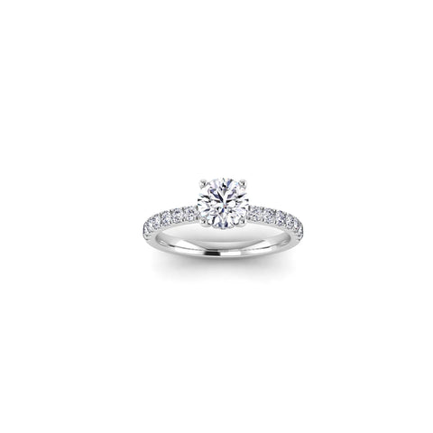 Dazzling Circle- Classic Round Shape Diamond Ring