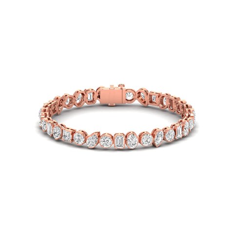 Dazzling Diversity - Mix Cut Lab Diamond Bracelet