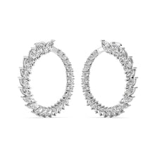 Dazzling Fusion- Diamond Earrings in Mix Round & Marquise Shapes