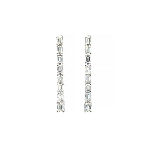 Emerald Allure- Lab Grown Diamond Earrings in Emerald Cut