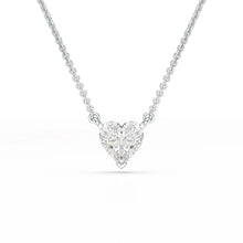 Enduring Love - 1 Carat Lab Diamond Heart Pendant