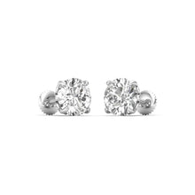 Eternal Brilliance - Exquisite Round-Cut Diamond Earrings