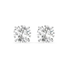 Eternal Brilliance - Exquisite Round-Cut Diamond Earrings