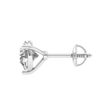 Eternal Elegance - Round-Cut Diamond Earrings for Timeless Beauty