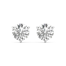 Eternal Elegance - Round-Cut Diamond Earrings for Timeless Beauty