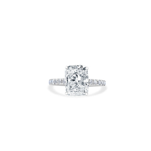 Eternal Embrace - Cushion & Round Diamond Ring