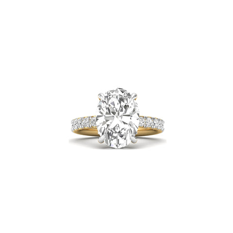 Eternal Fusion Oval & Round Brilliance Band Diamond Ring