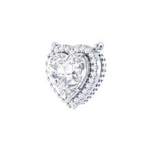 Heartfelt Radiance - Heart & Round Shaped Diamond Pendant