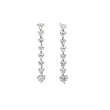 Heartfelt Radiance Central Diamond in Heart Shape Earrings