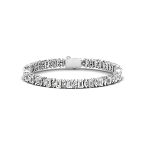 Marquise Meets Emerald - A Mix Lab Grown Diamond Bracelet