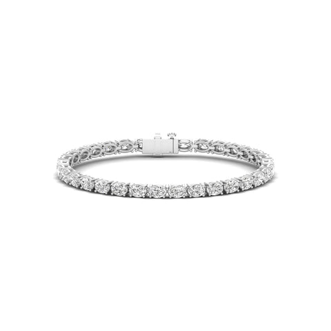 Oval Splendor - Graceful Oval Shaped Lab Grown Diamond Bracelet