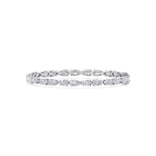 Pearlescent Radiance - Captivating Pear Shaped Diamond Bracelet