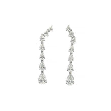 Pearlescent Radiance Pear Shaped Diamond Earrings