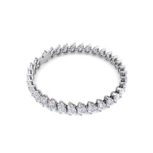 Pearl of Perfection - Pear Shaped Lab Grown Diamond Bracelet