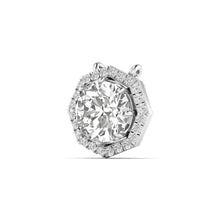 Radiant Allure - Round-Cut Diamond Pendant