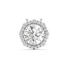 Radiant Allure - Round-Cut Diamond Pendant