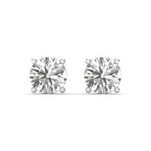 Radiant Brilliance - Round Cut Diamond Earrings