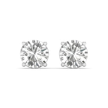 Radiant Circles - Exquisite Round-Cut Diamond Earring