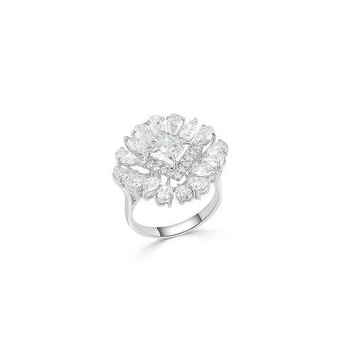 Diamond Ring in Princess, Mix Round, Pear, and Marquise Shapes