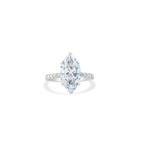 Timeless Allure Diamond Ring in Marquise & Round Symphony