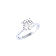 Timeless Radiance- Classic Round Lab-Grown Diamond Ring