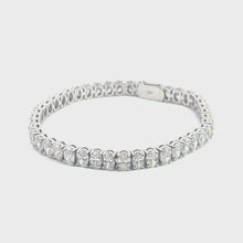 Oval Elegance - Lab Grown Diamond Bracelet with Central Elegance