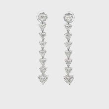 Heartfelt Radiance Central Diamond in Heart Shape Earrings