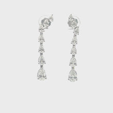 Pearlescent Radiance Pear Shaped Diamond Earrings